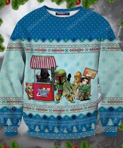Star wars boba tea full print ugly christmas sweater 5
