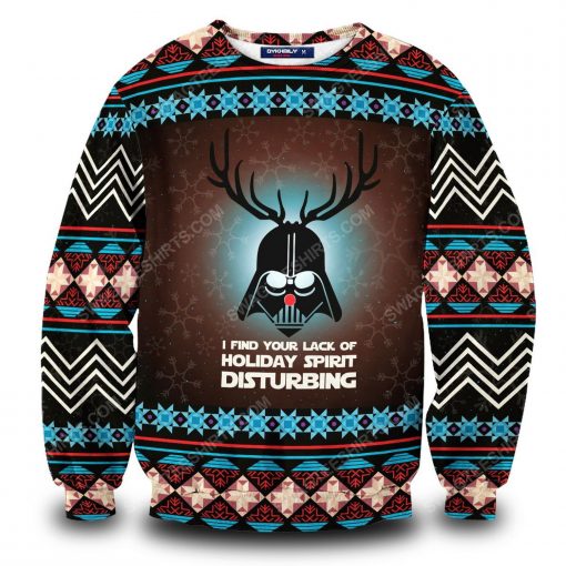 Star wars darth vader i find your lack of faith disturbing ugly christmas sweater 3