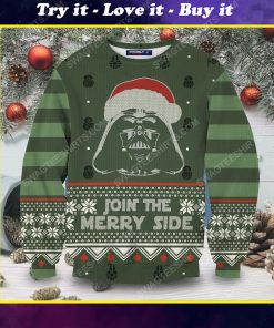 Star wars darth vader join the merry side ugly christmas sweater