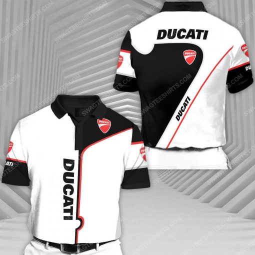 The ducati sports car racing all over print polo shirt 1