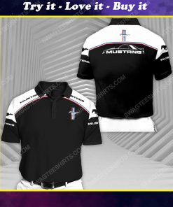 The ford mustang sports car all over print polo shirt