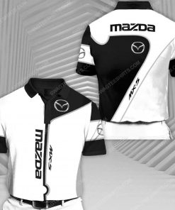 The mazda mx 5 sports car racing all over print polo shirt 1