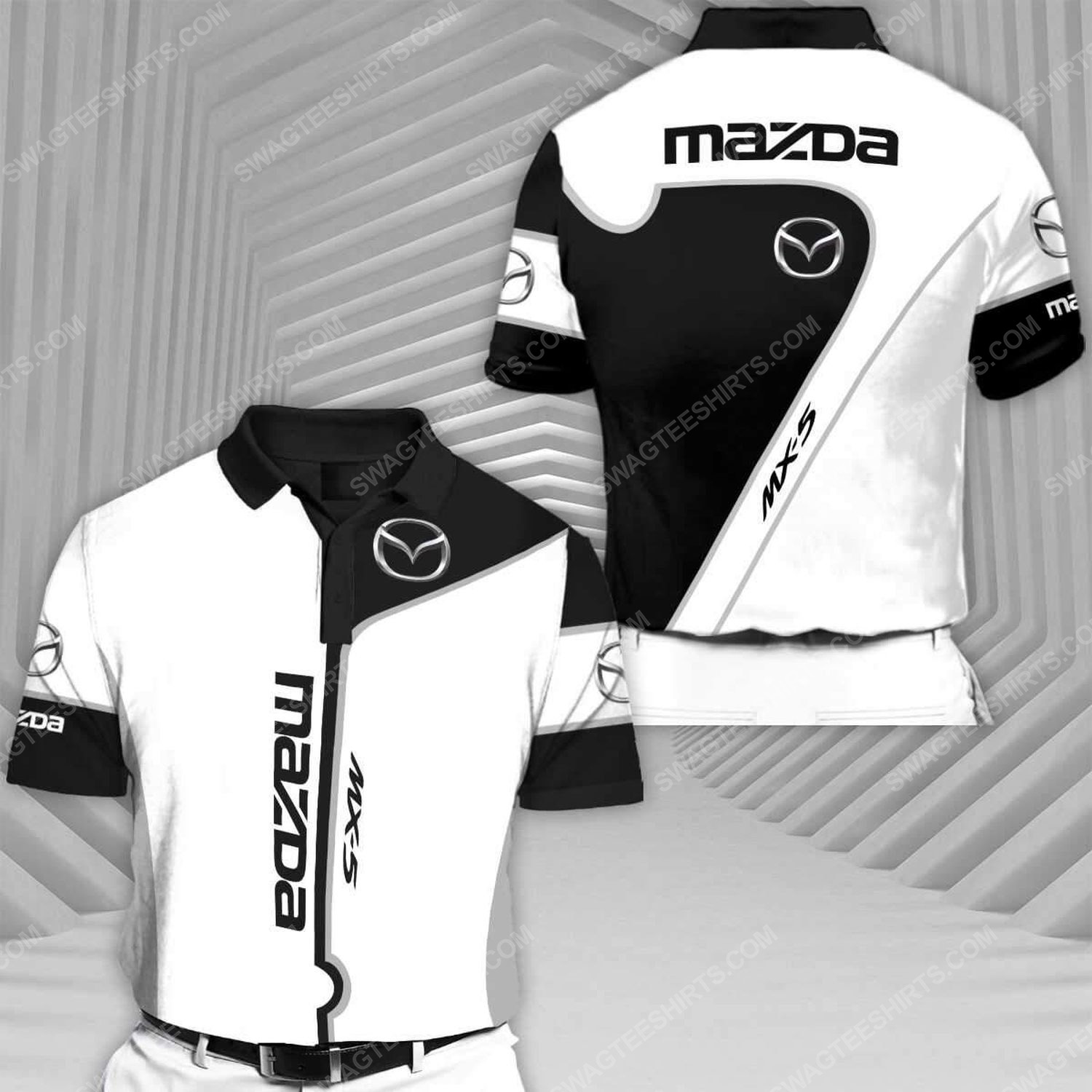 The mazda mx 5 sports car racing all over print polo shirt 1 - Copy (2)