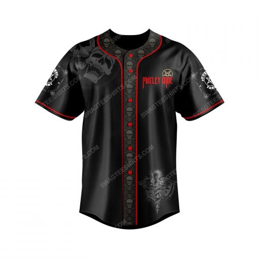 The motley crew rock band all over print baseball jersey 2