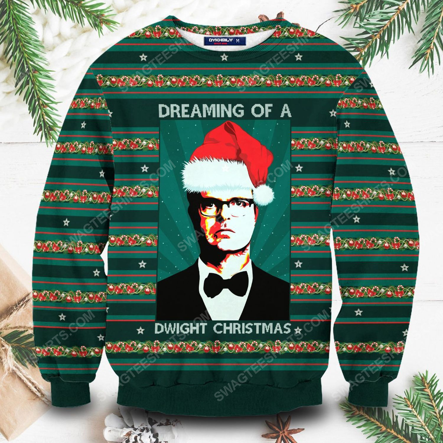 The office dreaming of a dwight christmas ugly christmas sweater 2