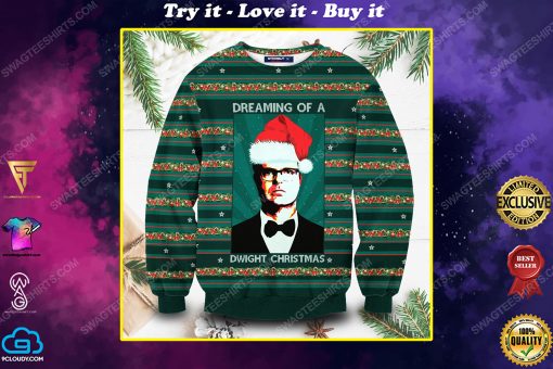 The office dreaming of a dwight christmas ugly christmas sweater