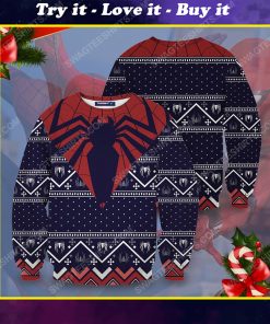 The spider man full printing ugly christmas sweater
