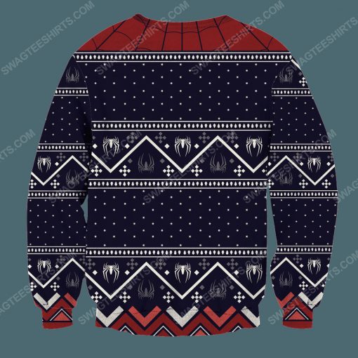 The spider man full printing ugly christmas sweater 4