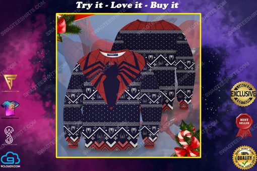 The spider man full printing ugly christmas sweater