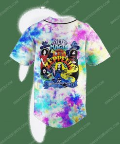 Tie dye led zeppelin electric magic all over print baseball jersey 3