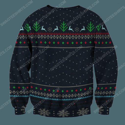 Tis the season to get schwifty rick and morty full print ugly christmas sweater 4