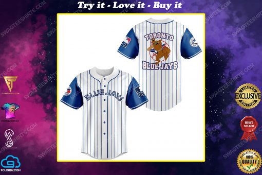 Toronto blue jays and scooby doo all over print baseball jersey