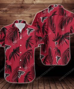 Tropical atlanta falcons short sleeve hawaiian shirt 2