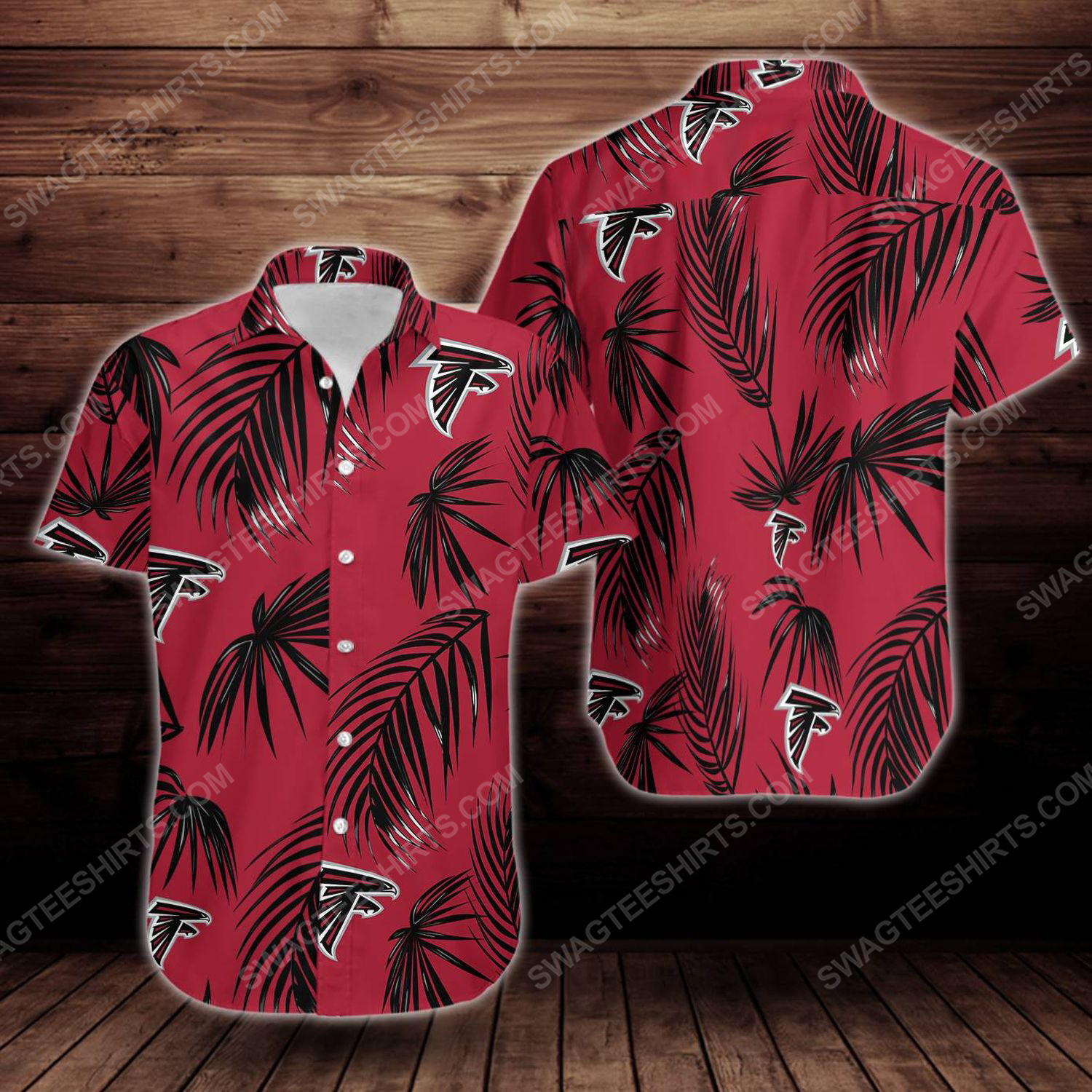Tropical atlanta falcons short sleeve hawaiian shirt 2 - Copy