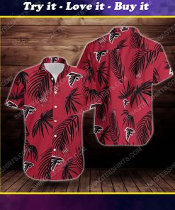 Tropical atlanta falcons short sleeve hawaiian shirt