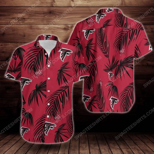 Tropical atlanta falcons short sleeve hawaiian shirt 3