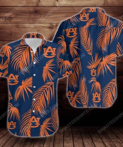 Tropical auburn tigers short sleeve hawaiian shirt 2