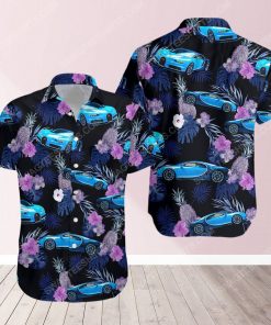 Tropical bugatti car short sleeve hawaiian shirt 2