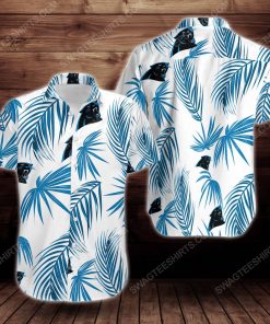 Tropical carolina panthers short sleeve hawaiian shirt 2