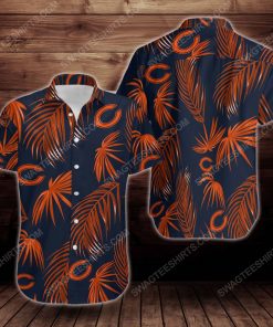 Tropical chicago bears short sleeve hawaiian shirt 2