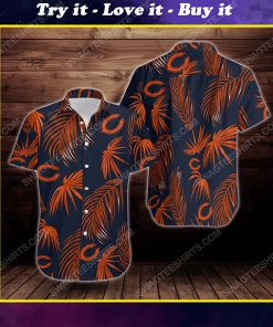 Tropical chicago bears short sleeve hawaiian shirt