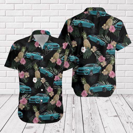 Tropical summer bmw car short sleeve hawaiian shirt 2