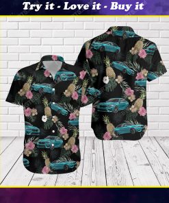 Tropical summer bmw car short sleeve hawaiian shirt