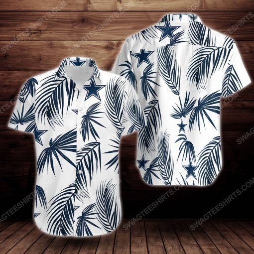 Tropical summer dallas cowboys short sleeve hawaiian shirt 2