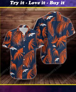 Tropical summer denver broncos short sleeve hawaiian shirt