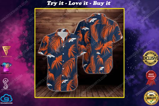 Tropical summer denver broncos short sleeve hawaiian shirt