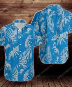 Tropical summer detroit lions short sleeve hawaiian shirt 3