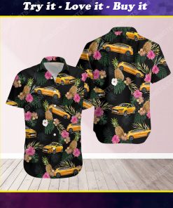 Tropical summer ford car short sleeve hawaiian shirt