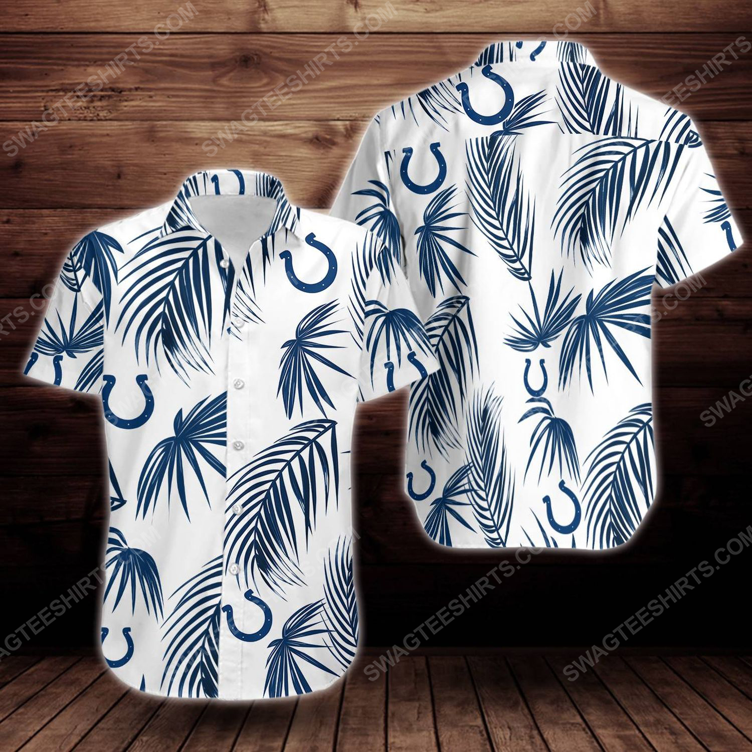 Tropical summer indianapolis colts short sleeve hawaiian shirt 2 - Copy