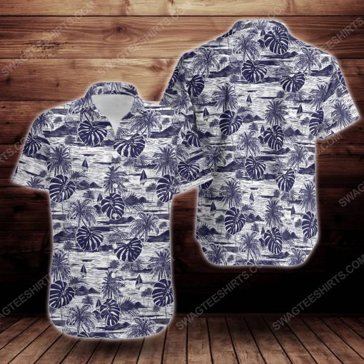 Tropical summer island short sleeve hawaiian shirt 2