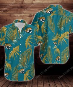 Tropical summer jacksonville jaguars short sleeve hawaiian shirt 2