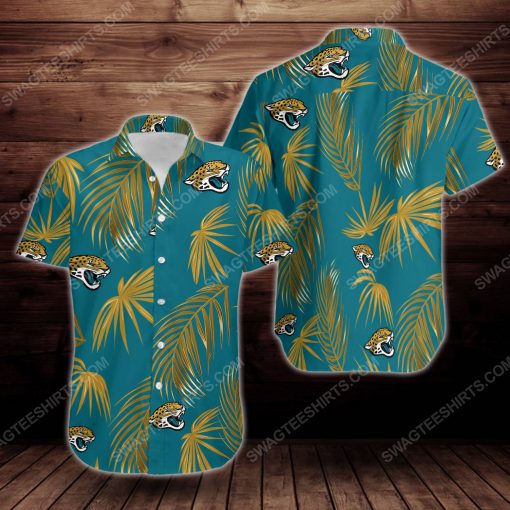 Tropical summer jacksonville jaguars short sleeve hawaiian shirt 2