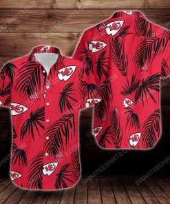 Tropical summer kansas city chiefs short sleeve hawaiian shirt 2