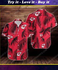 Tropical summer kansas city chiefs short sleeve hawaiian shirt