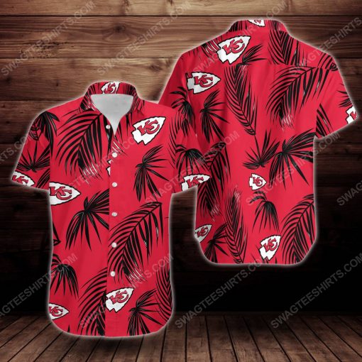 Tropical summer kansas city chiefs short sleeve hawaiian shirt 3
