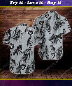 Tropical summer las vegas raiders short sleeve hawaiian shirt