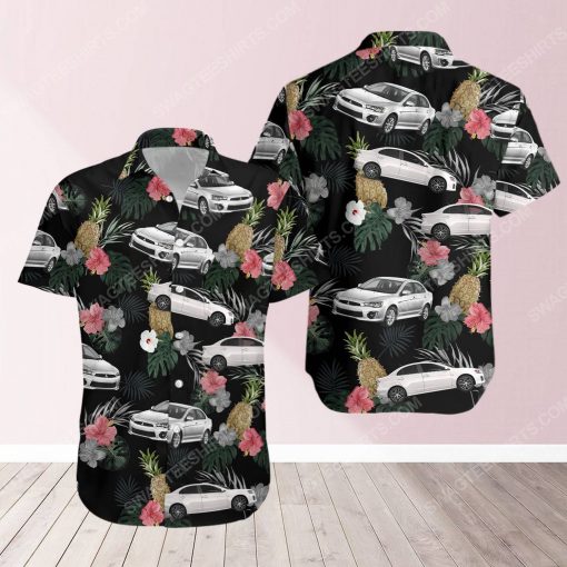 Tropical summer mitsubishi car short sleeve hawaiian shirt 3
