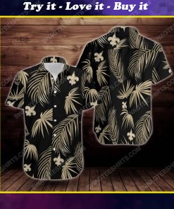 Tropical summer new orleans saints short sleeve hawaiian shirt