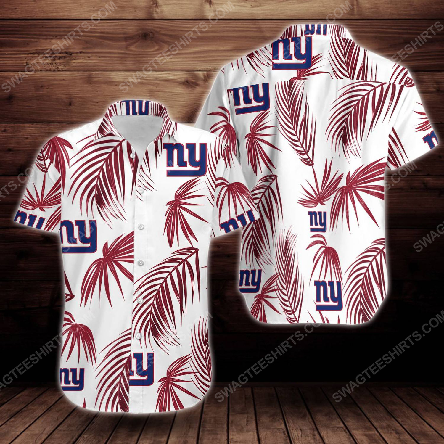 Tropical summer new york giants short sleeve hawaiian shirt 2 - Copy