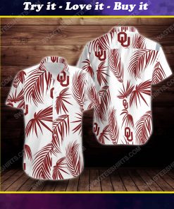 Tropical summer oklahoma sooners short sleeve hawaiian shirt