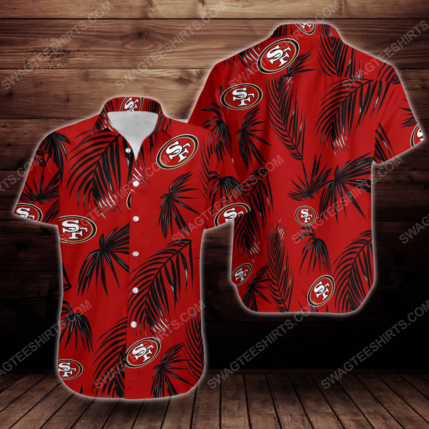 Tropical summer san francisco 49ers short sleeve hawaiian shirt 2 - Copy