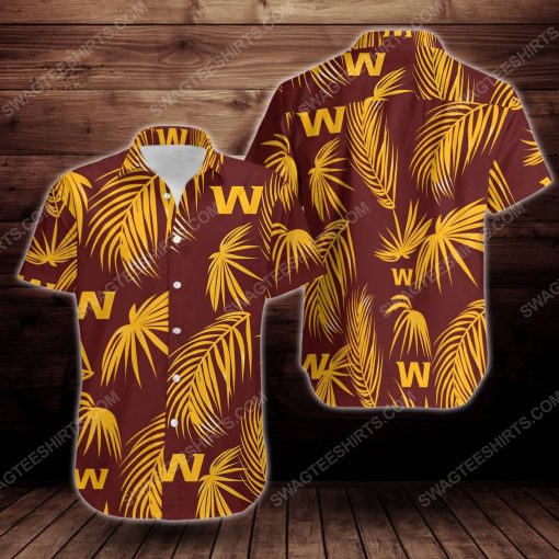 Tropical summer washington football team short sleeve hawaiian shirt 2