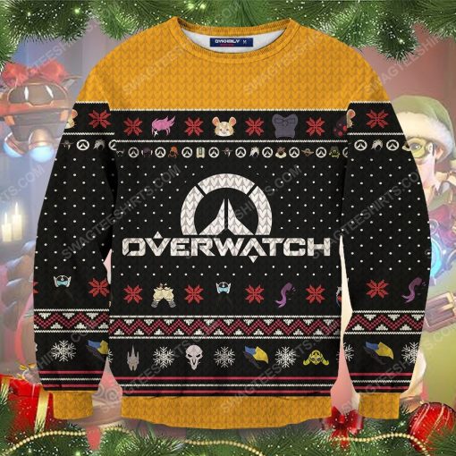 Ultimate overwatch full printing ugly christmas sweater 2