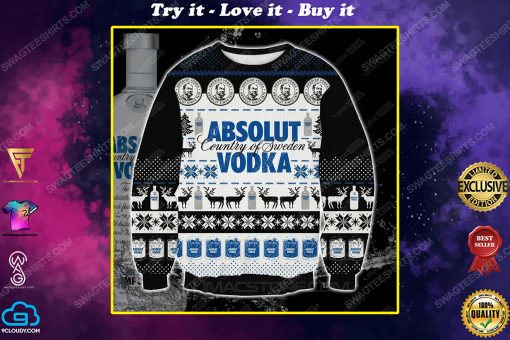 Absolut vodka country of sweden ugly christmas sweater 1