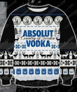 Absolut vodka country of sweden ugly christmas sweater