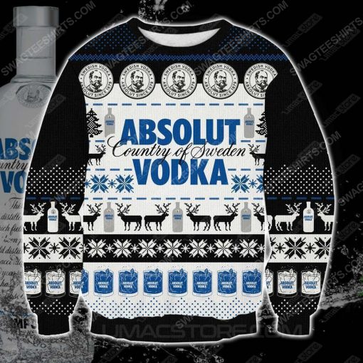 Absolut vodka country of sweden ugly christmas sweater - Copy